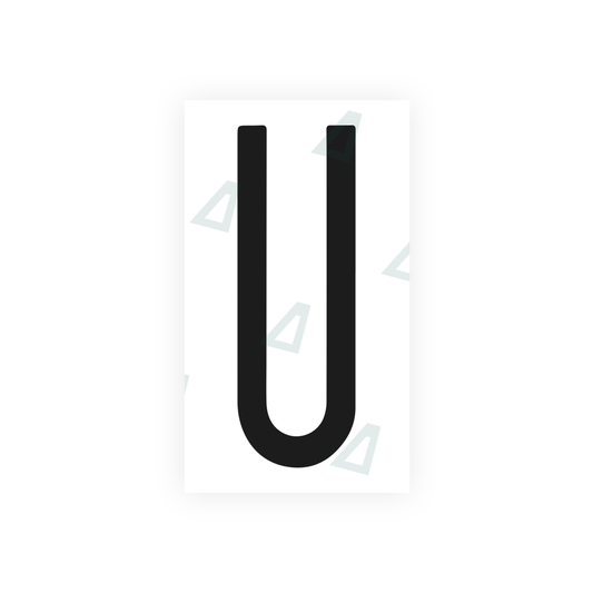 Nanofilm Ecoslick™ for US (New York 1986) license plates - Symbol "U" luxsuede