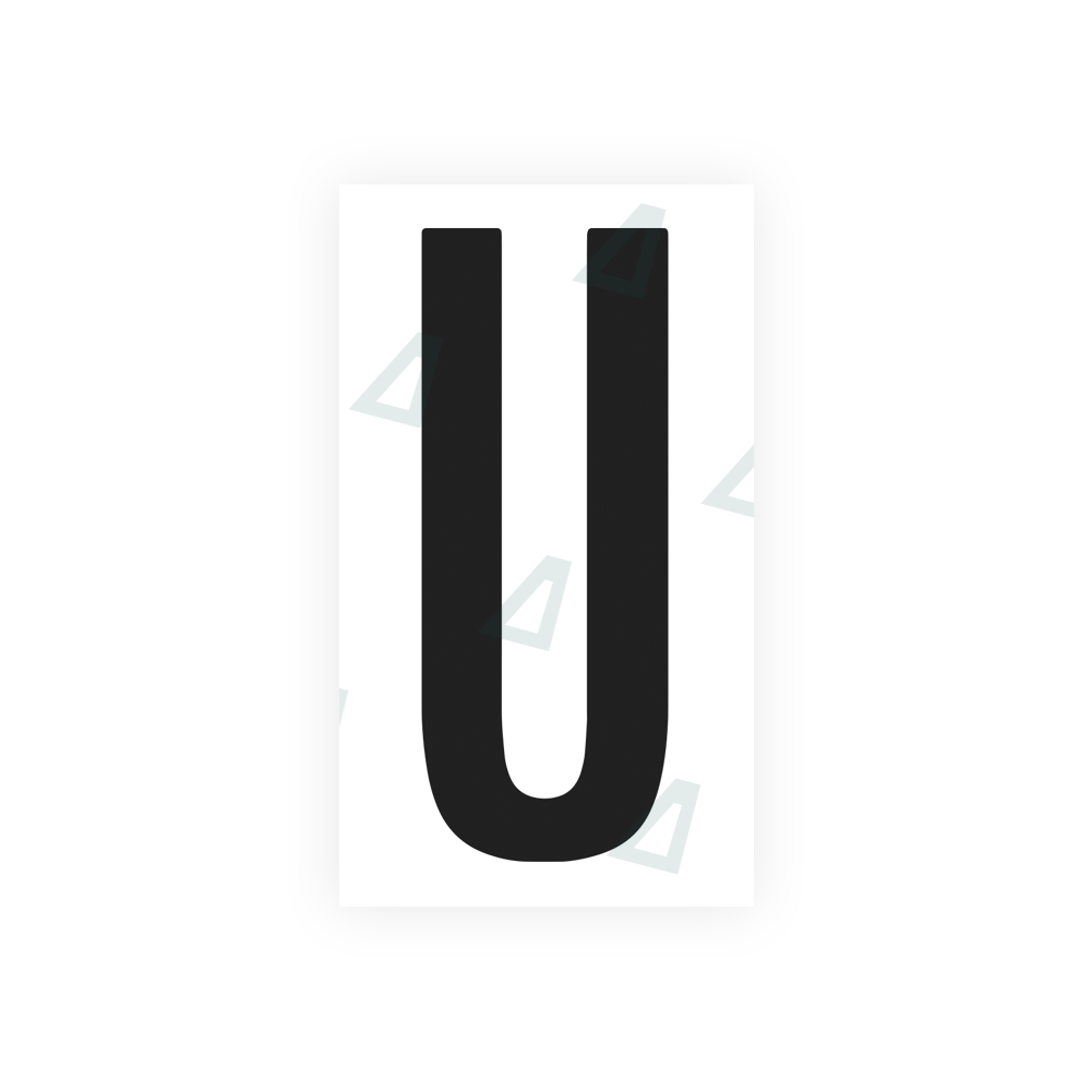 Nanofilm Ecoslick™ for US (Ohio 2021) license plates - Symbol "U" luxsuede