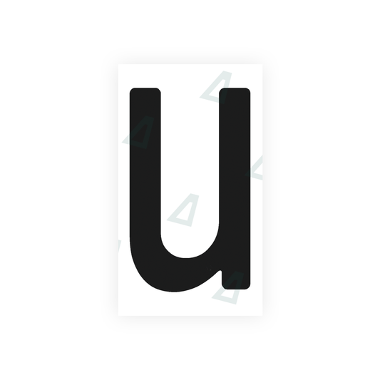 Nanofilm Ecoslick™ for argentina license plates - Symbol "U" luxsuede