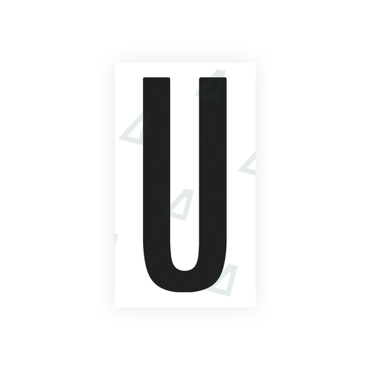 Nanofilm Ecoslick™ for US (Washington D.C.) license plates - Symbol "U" luxsuede