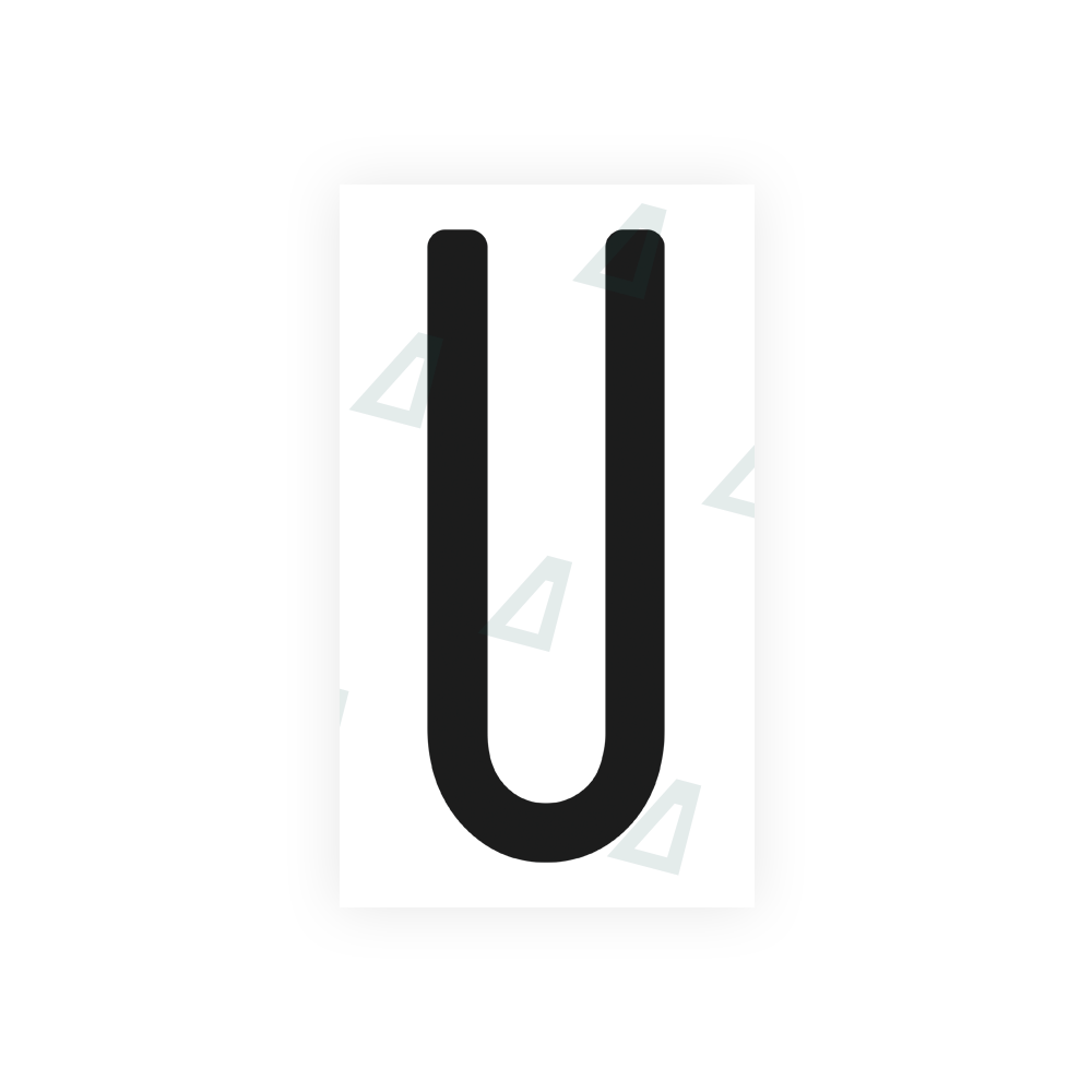 Nanofilm Ecoslick™ for US (Washington State) license plates - Symbol "U" luxsuede