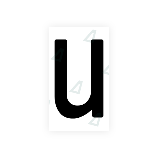 Nanofilm Ecoslick™ for german (wide) number plates - Symbol "U" luxsuede