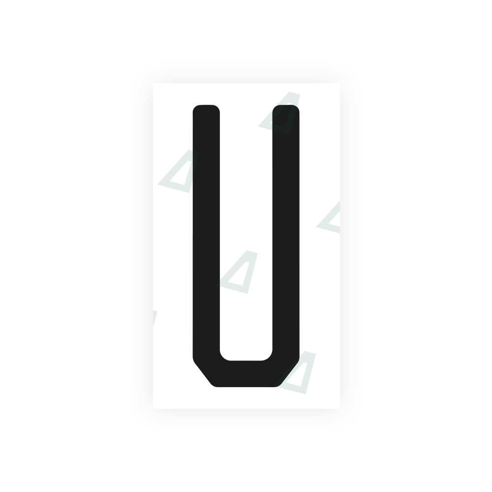 Nanofilm Ecoslick™ for US (Florida) license plates - Symbol "U" luxsuede