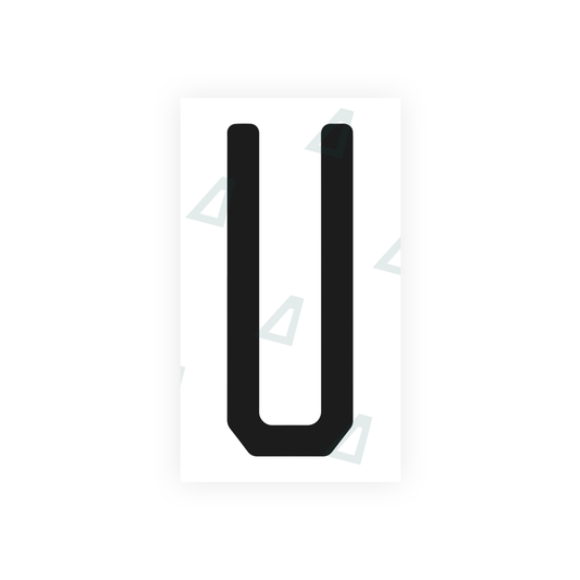 Nanofilm Ecoslick™ for US (Florida) license plates - Symbol "U" luxsuede