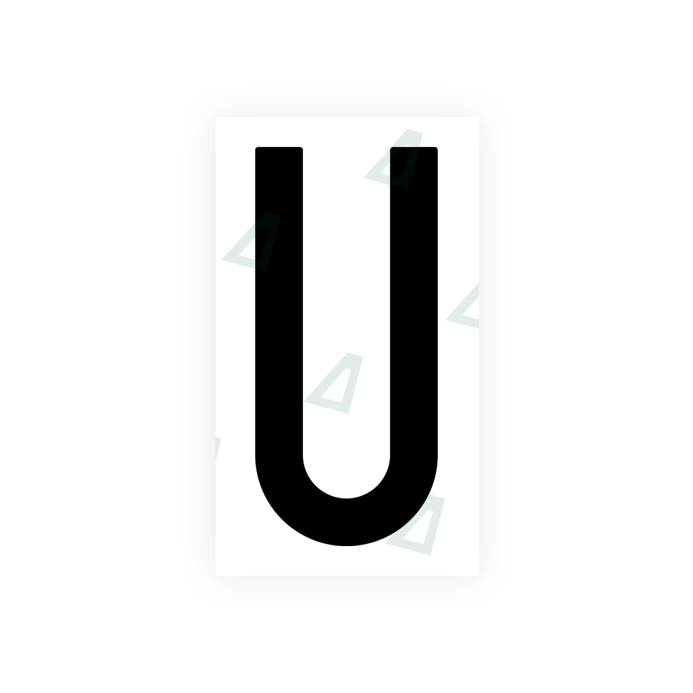 Nanofilm Ecoslick™ for US (New Jersey) license plates - Symbol "U" luxsuede