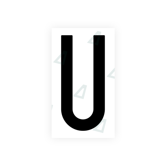 Nanofilm Ecoslick™ for US (New Jersey) license plates - Symbol "U" luxsuede