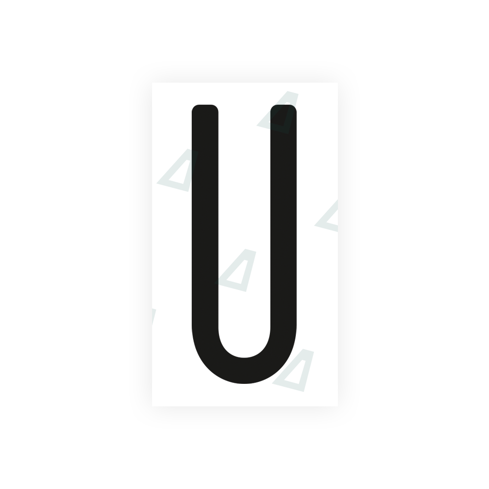 Nanofilm Ecoslick™ for US (Ohio 2013) license plates - Symbol "U" luxsuede