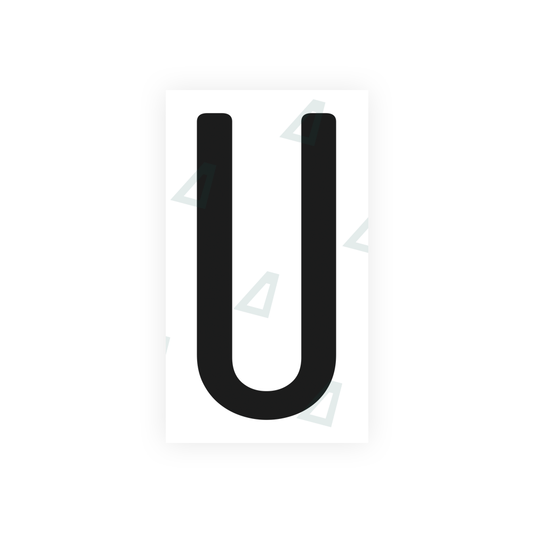 Nanofilm Ecoslick™ for US (California) license plates - Symbol "U" luxsuede