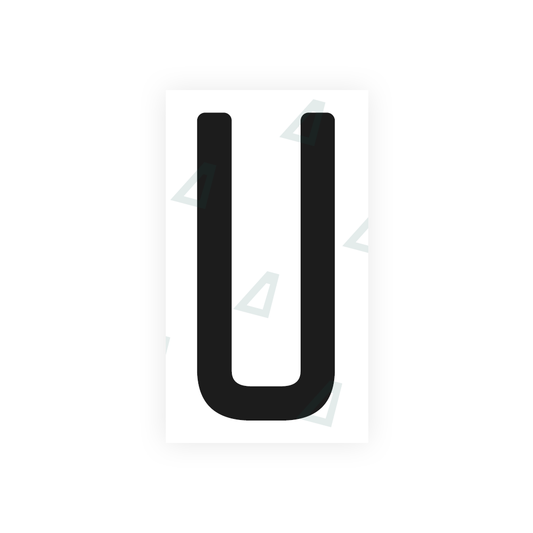 Nanofilm Ecoslick™ for US (Quebec) license plates - Symbol "U" luxsuede