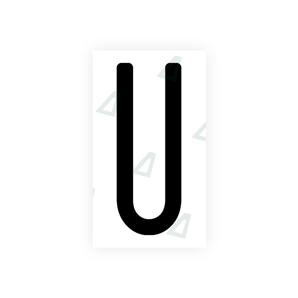 Nanofilm Ecoslick™ for US (Wisconsin) license plates - Symbol "U" luxsuede