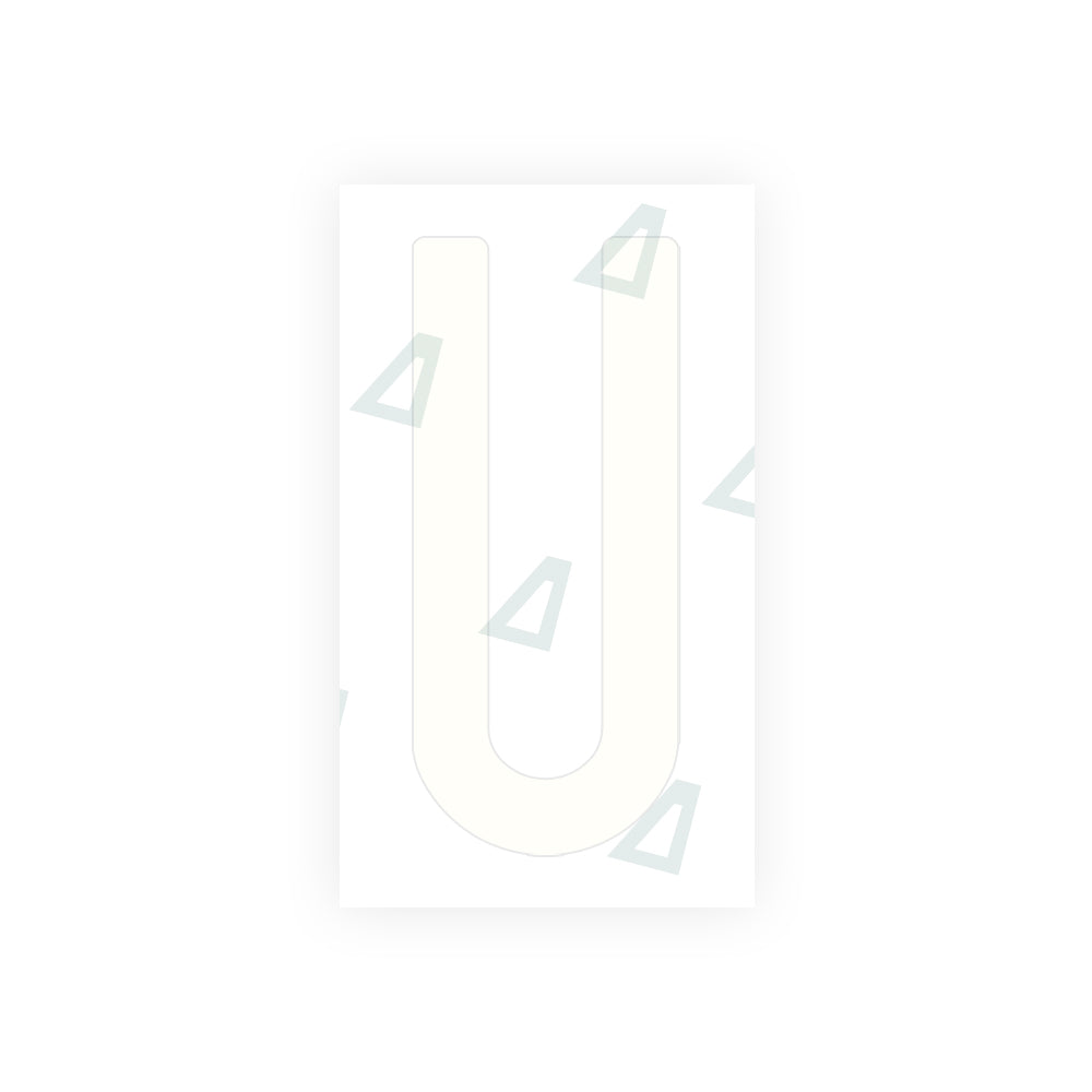 Nanofilm Ecoslick™ for AUS (Victoria) license plates - Symbol "U" luxsuede