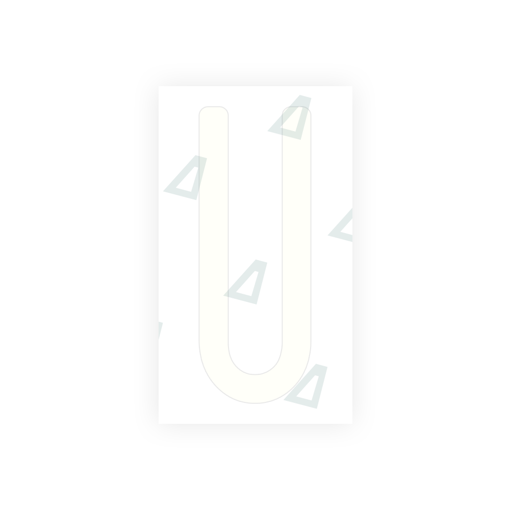 Nanofilm Ecoslick™ for US (Washington State) license plates - Symbol "U" luxsuede