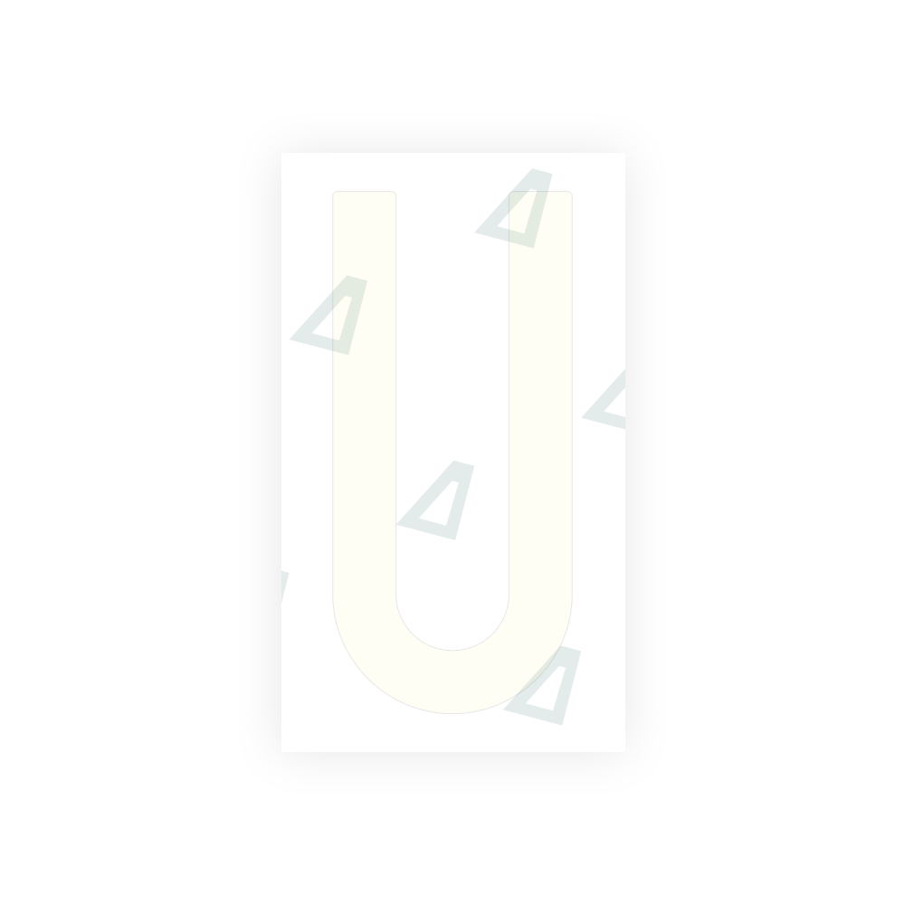 Nanofilm Ecoslick™ for US (New Jersey) license plates - Symbol "U" luxsuede