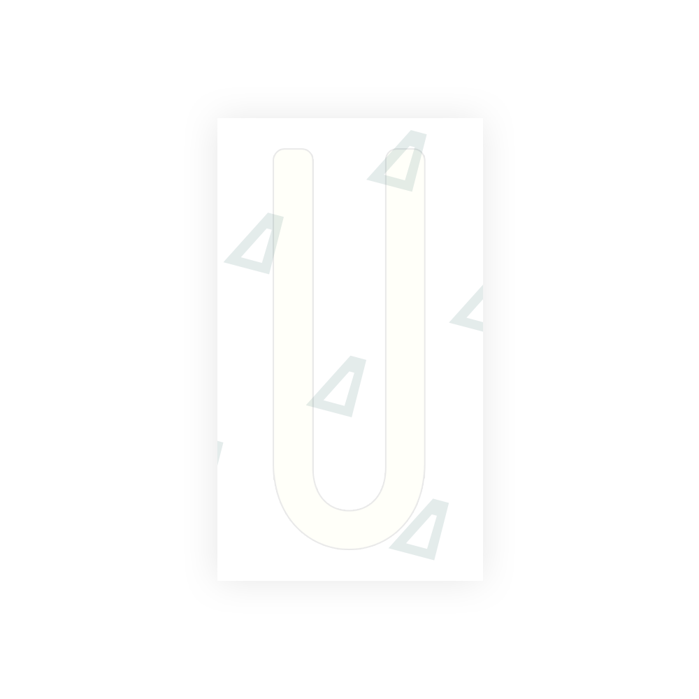 Nanofilm Ecoslick™ for US (Ohio 2013) license plates - Symbol "U" luxsuede