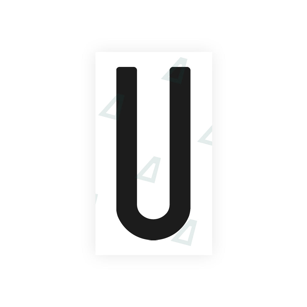 Nanofilm Ecoslick™ for AUS (Victoria) license plates - Symbol "U" luxsuede