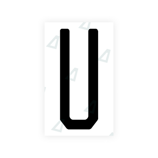 Nanofilm Ecoslick™ for US (New Jersey - 2) license plates - Symbol "U" luxsuede