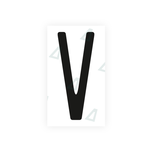 Nanofilm Ecoslick™ for US (Ohio 2013) license plates - Symbol "V" luxsuede