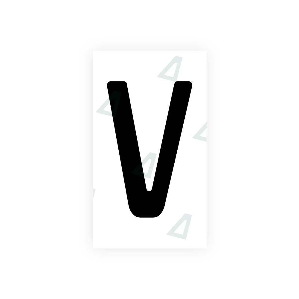 Nanofilm Ecoslick™ for bosnian license plates - Symbol "V" luxsuede