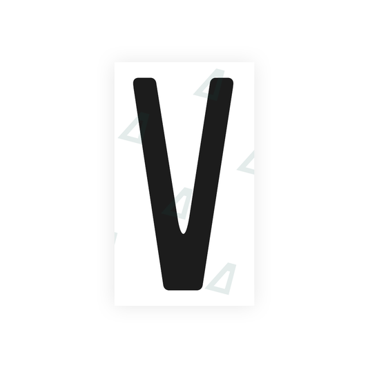 Nanofilm Ecoslick™ for US (Quebec) license plates - Symbol "V" luxsuede