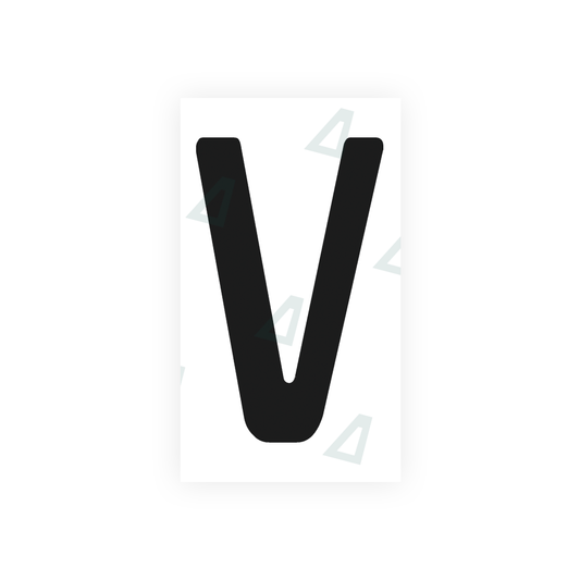 Nanofilm Ecoslick™ for argentina license plates - Symbol "V" luxsuede