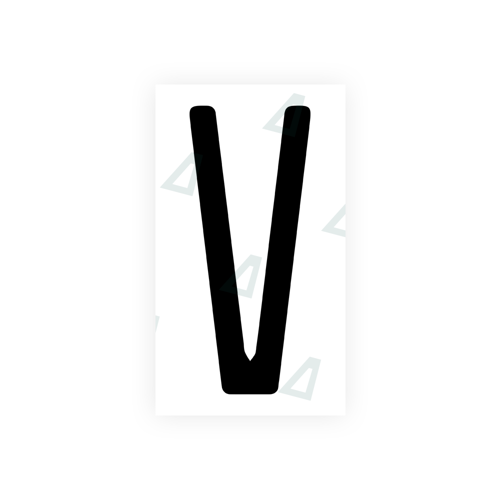 Nanofilm Ecoslick™ for US (Illinois) license plates - Symbol "V" luxsuede