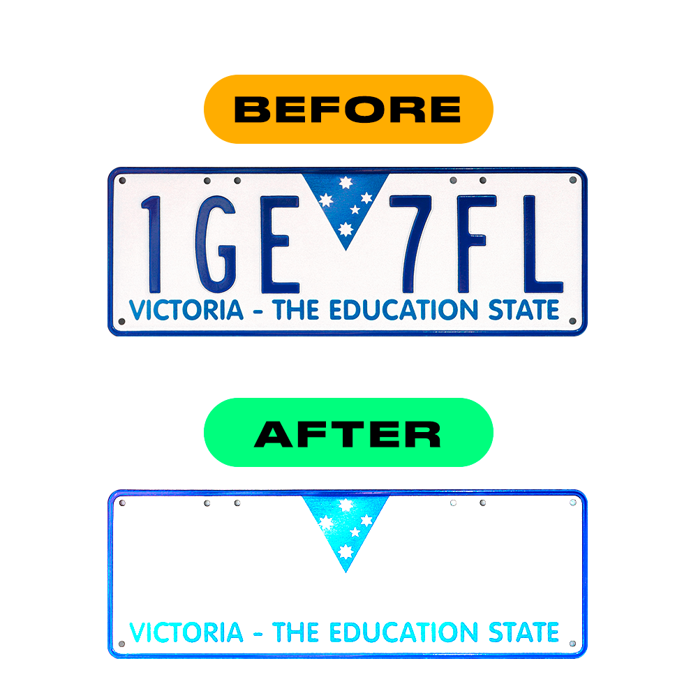 Nanofilm Ecoslick™ for AUS (Victoria) license plates - Symbol "0" luxsuede