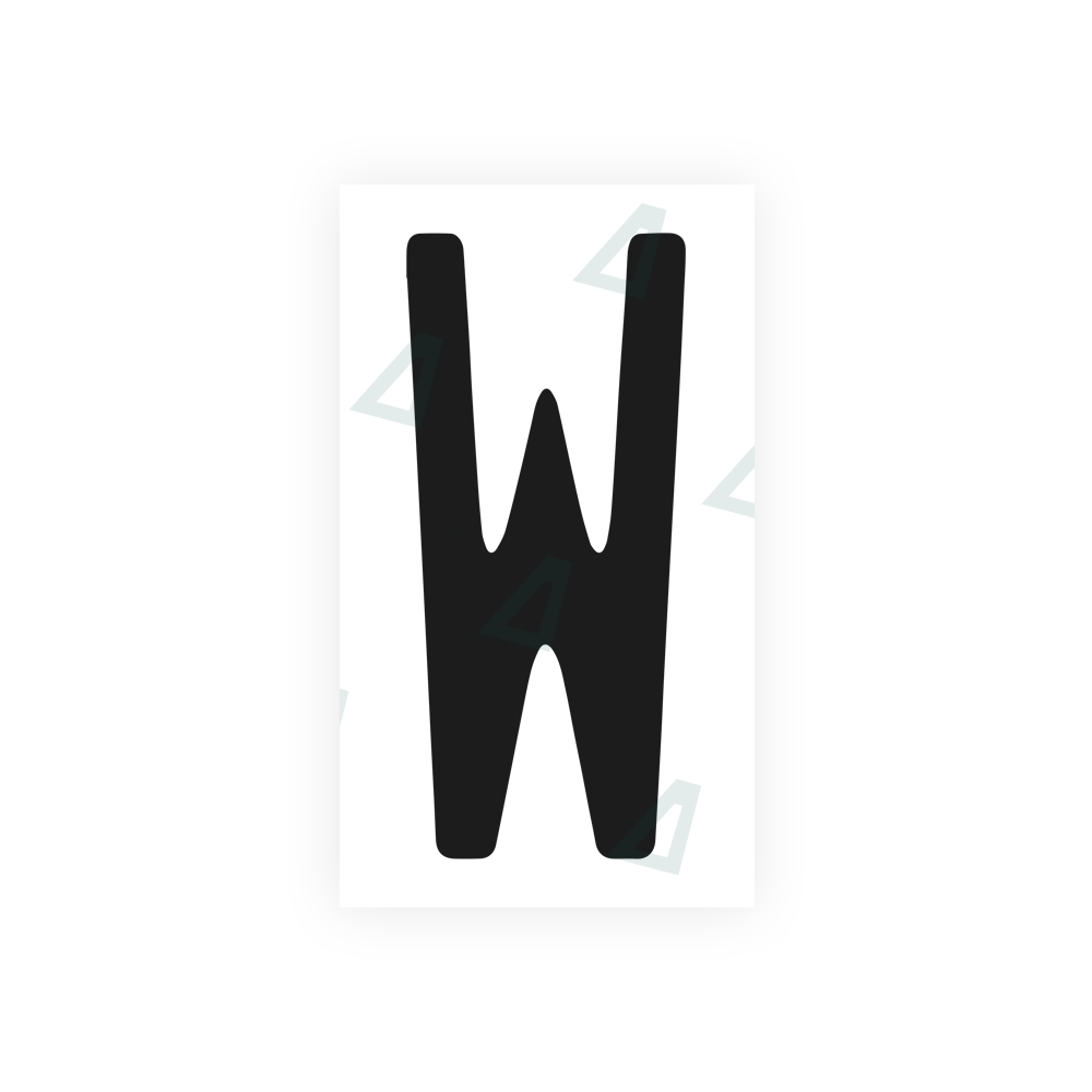 Nanofilm Ecoslick™ for US (Florida) license plates - Symbol "W" luxsuede