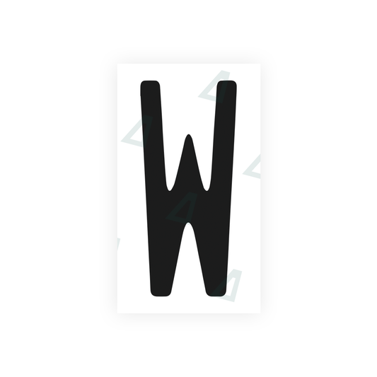 Nanofilm Ecoslick™ for US (Florida) license plates - Symbol "W" luxsuede