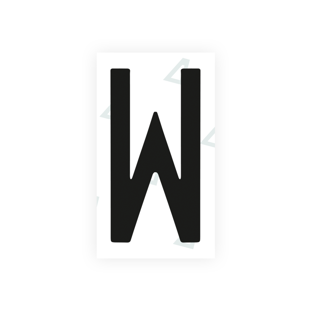 Nanofilm Ecoslick™ for mexican license plates - Symbol "W" luxsuede