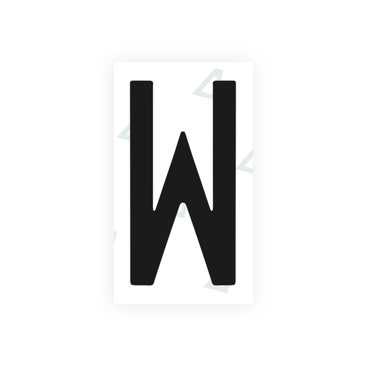 Nanofilm Ecoslick™ for mexican license plates - Symbol "W" luxsuede