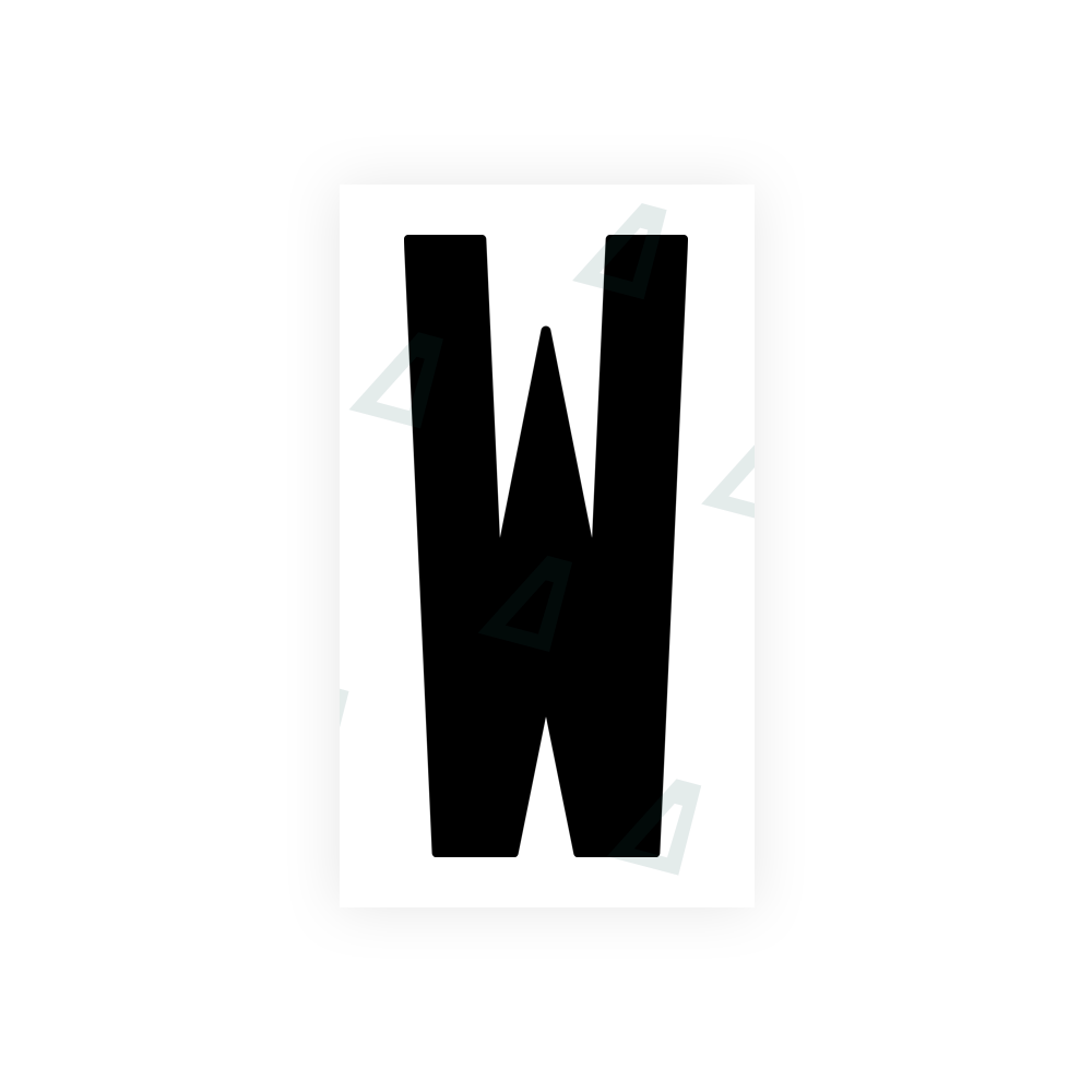 Nanofilm Ecoslick™ for US (New Jersey) license plates - Symbol "W" luxsuede