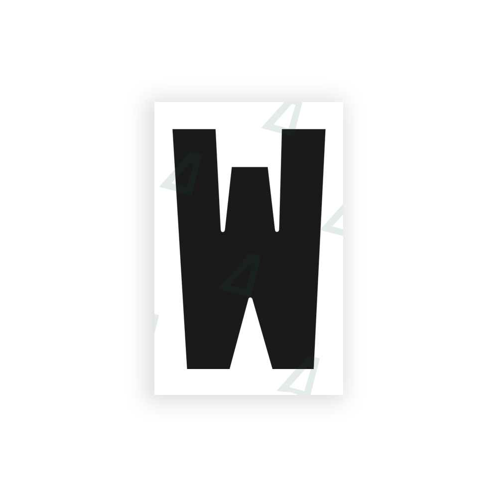 Nanofilm Ecoslick™ for UK license plates - Symbol "W" luxsuede