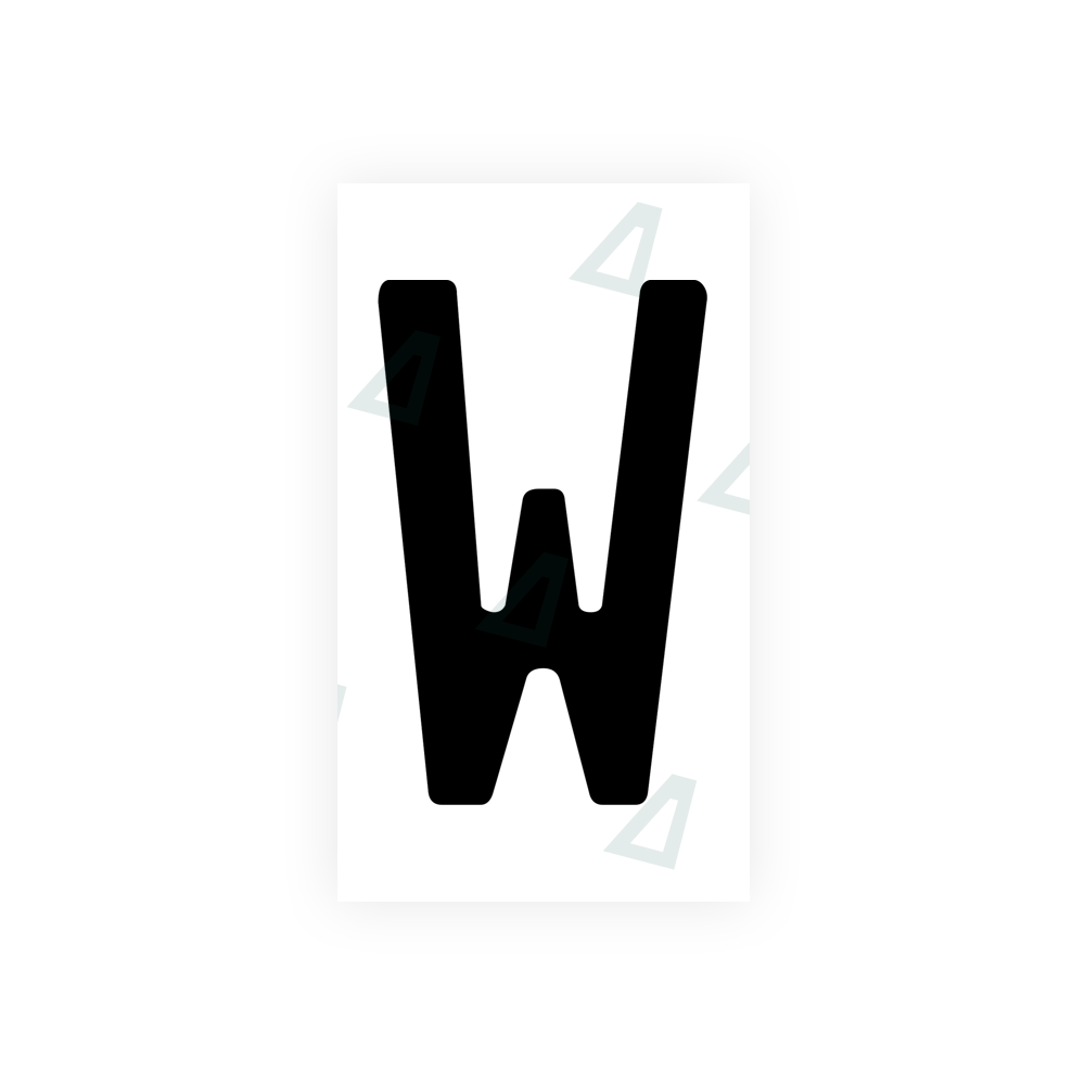 Nanofilm Ecoslick™ for аrmenia number plates - Symbol "W" luxsuede