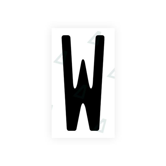 Nanofilm Ecoslick™ for US (Wisconsin) license plates - Symbol "W" luxsuede