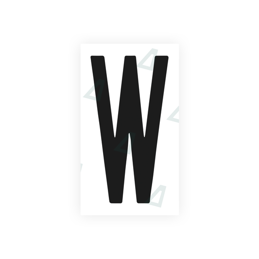 Nanofilm Ecoslick™ for US (New York 1986) license plates - Symbol "W" luxsuede