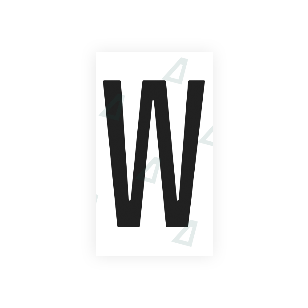 Nanofilm Ecoslick™ for US (Washington D.C.) license plates - Symbol "W" luxsuede