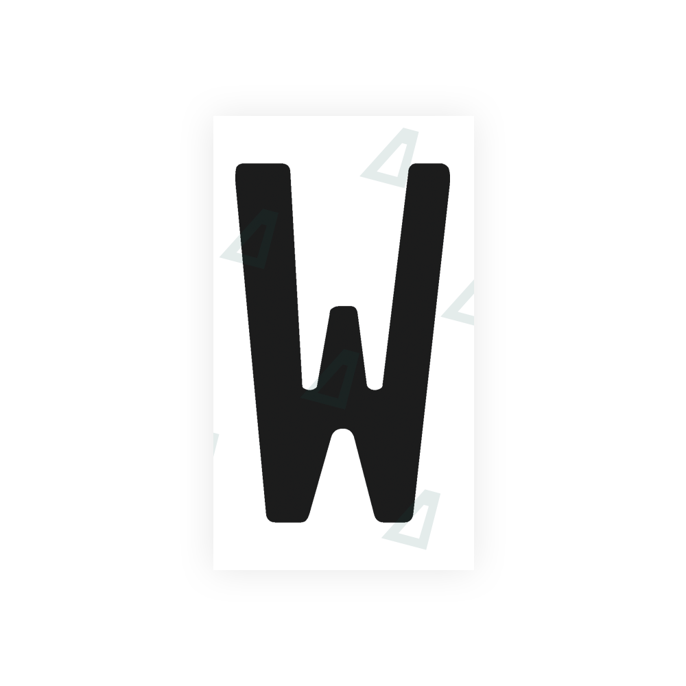 Nanofilm Ecoslick™ for argentina license plates - Symbol "W" luxsuede