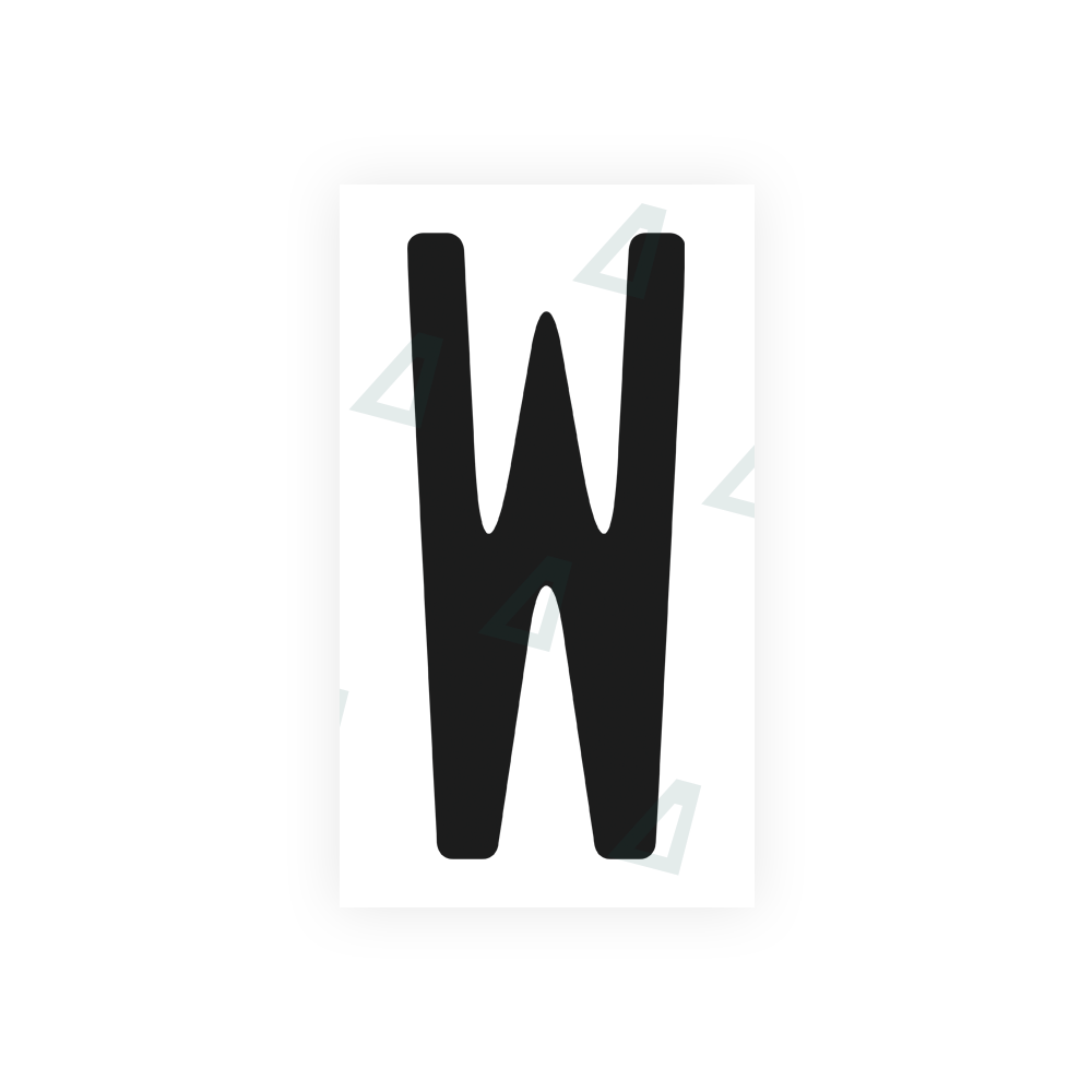 Nanofilm Ecoslick™ for US (Washington State) license plates - Symbol "W" luxsuede