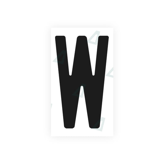 Nanofilm Ecoslick™ for AUS (Victoria) license plates - Symbol "W" luxsuede