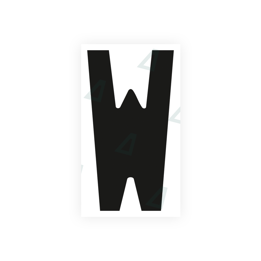 Nanofilm Ecoslick™ for french license plates - Symbol "W" luxsuede