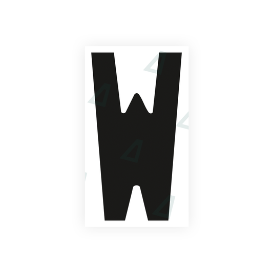 Nanofilm Ecoslick™ for french license plates - Symbol "W" luxsuede