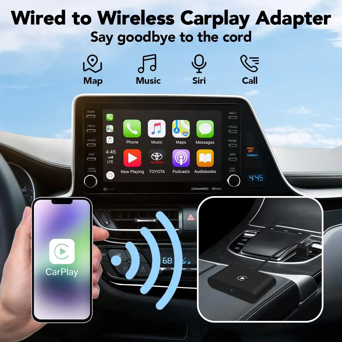 Wireless Carplay Adapter luxsuede