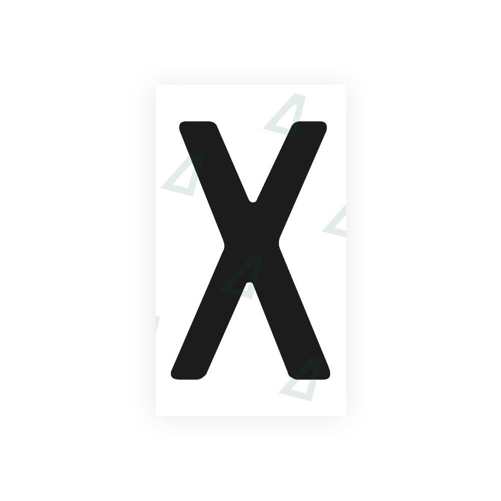 Nanofilm Ecoslick™ for argentina license plates - Symbol "X" luxsuede