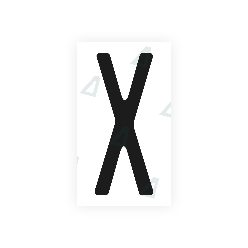 Nanofilm Ecoslick™ for US (Washington State) license plates - Symbol "X" luxsuede