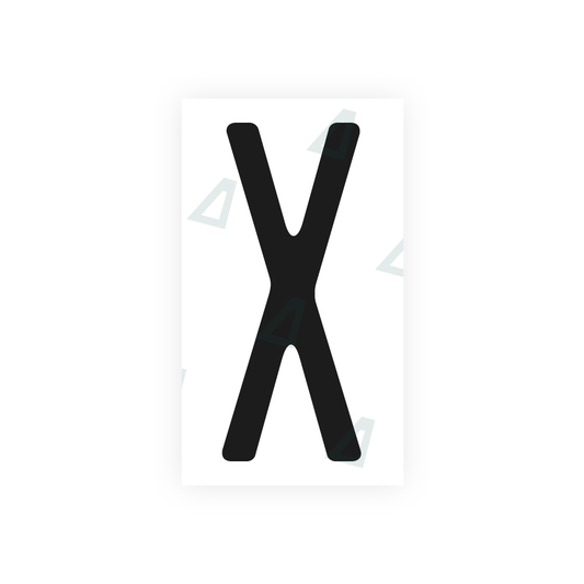 Nanofilm Ecoslick™ for US (Maryland) license plates - Symbol "X" luxsuede