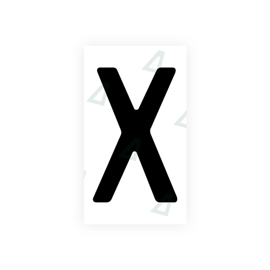 Nanofilm Ecoslick™ for bosnian license plates - Symbol "X" luxsuede