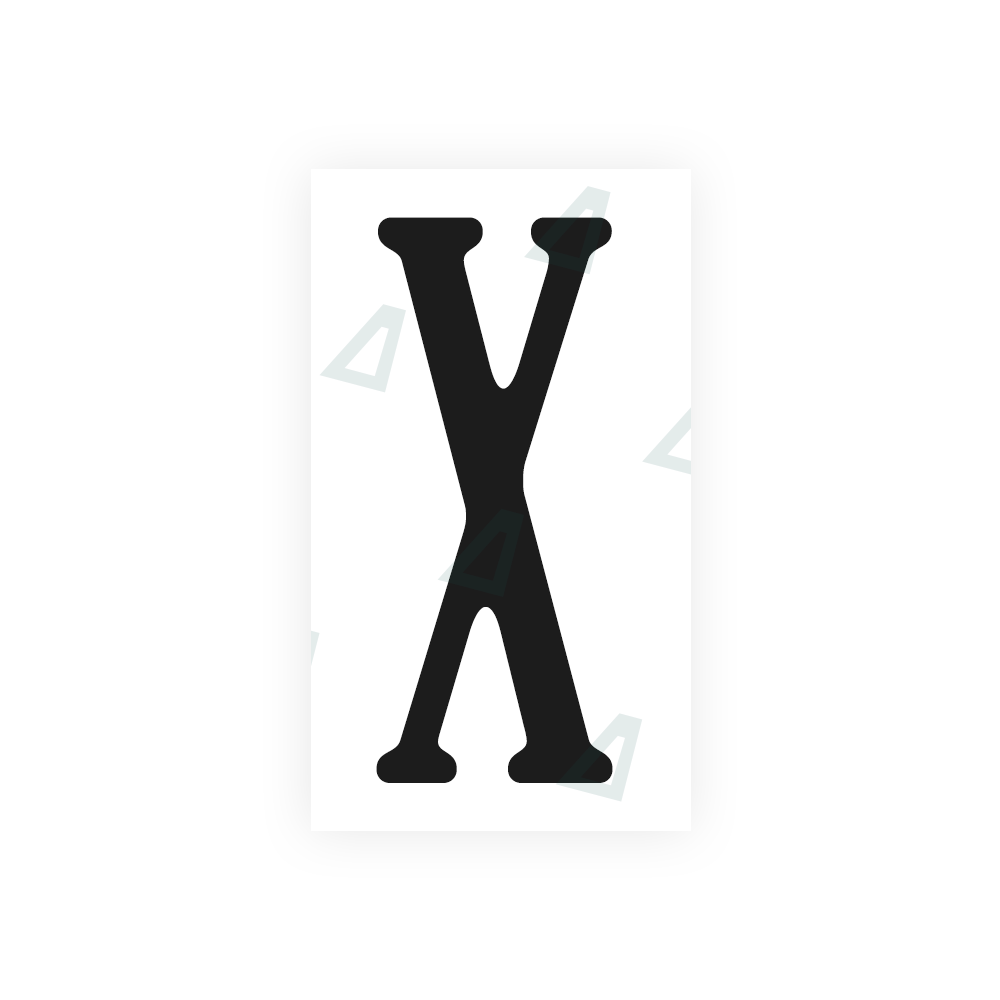 Nanofilm Ecoslick™ for US (Virginia) license plates - Symbol "X" luxsuede