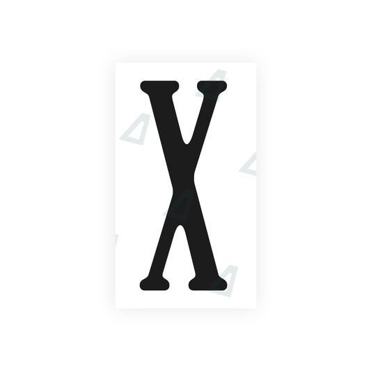 Nanofilm Ecoslick™ for US (Virginia) license plates - Symbol "X" luxsuede