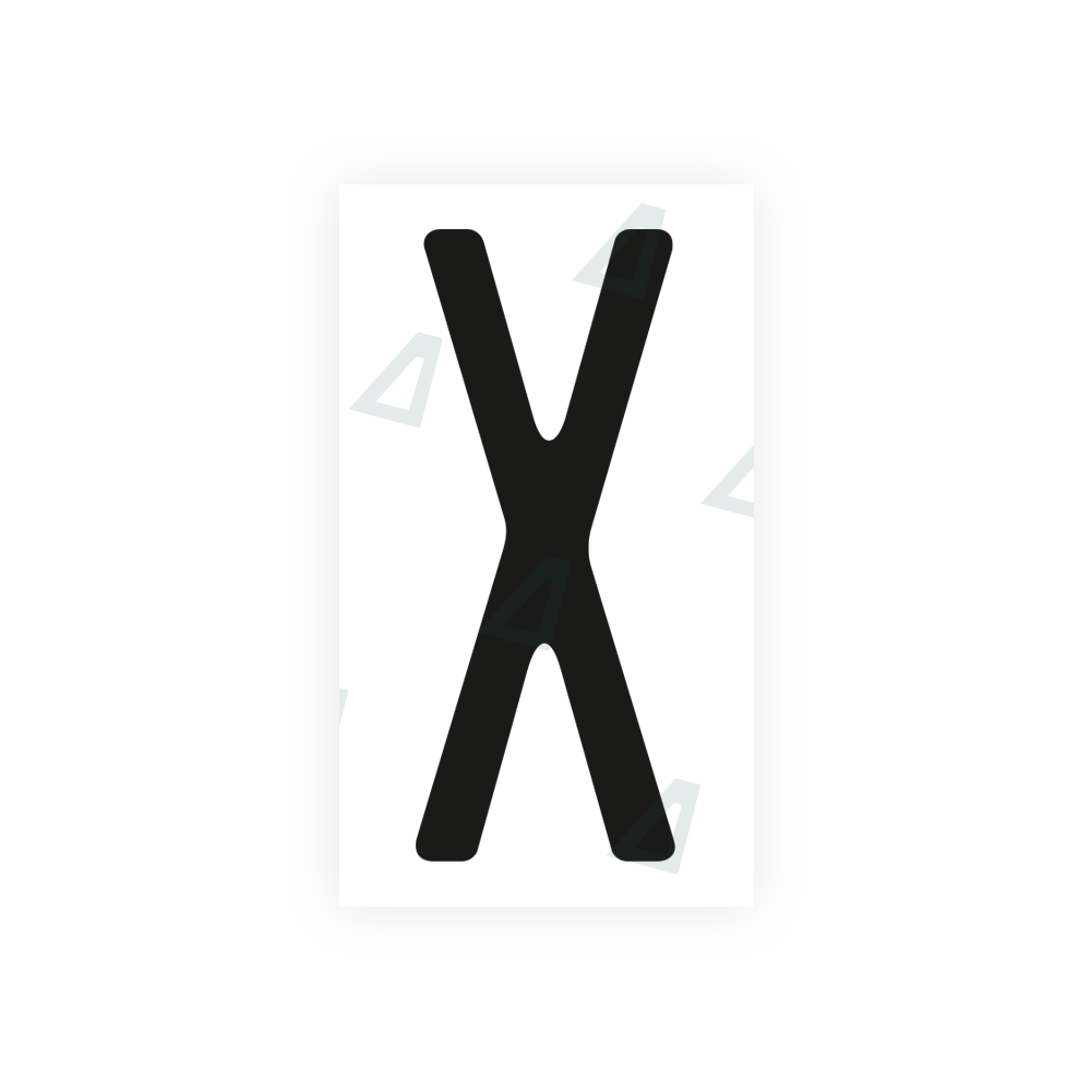 Nanofilm Ecoslick™ for US (Ohio 2013) license plates - Symbol "X" luxsuede