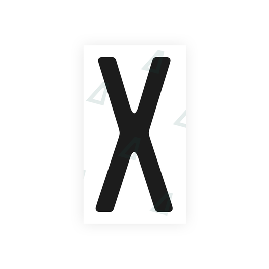 Nanofilm Ecoslick™ for US (Quebec) license plates - Symbol "X" luxsuede